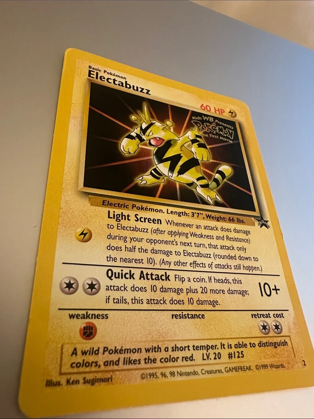 Electabuzz Pokémon Trading Card #2 Black Star Promo